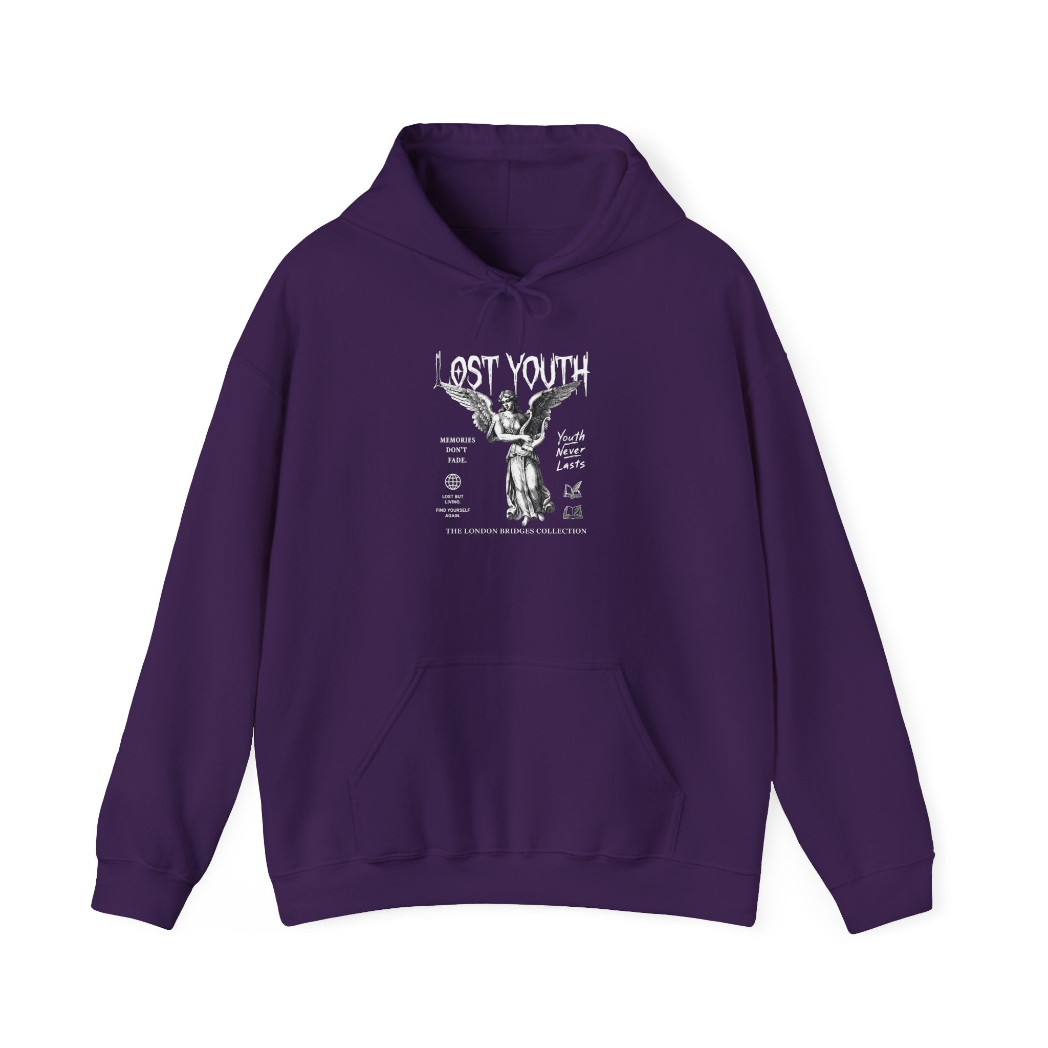 Lost Youth Graphic Hoodie — London Bridges Collection Vintage Art Streetwear