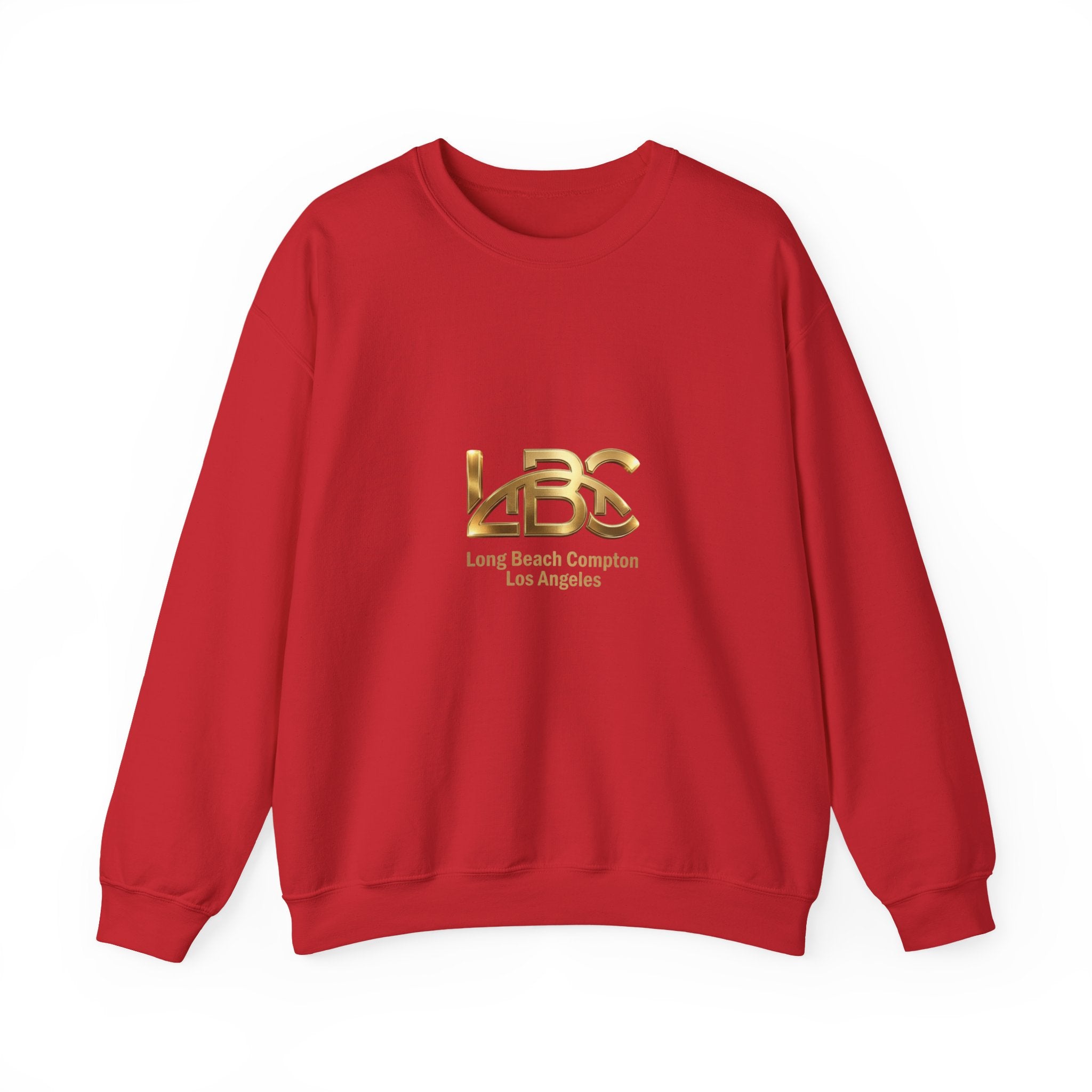 Long Beach LA Gold Logo Crewneck Sweatshirt