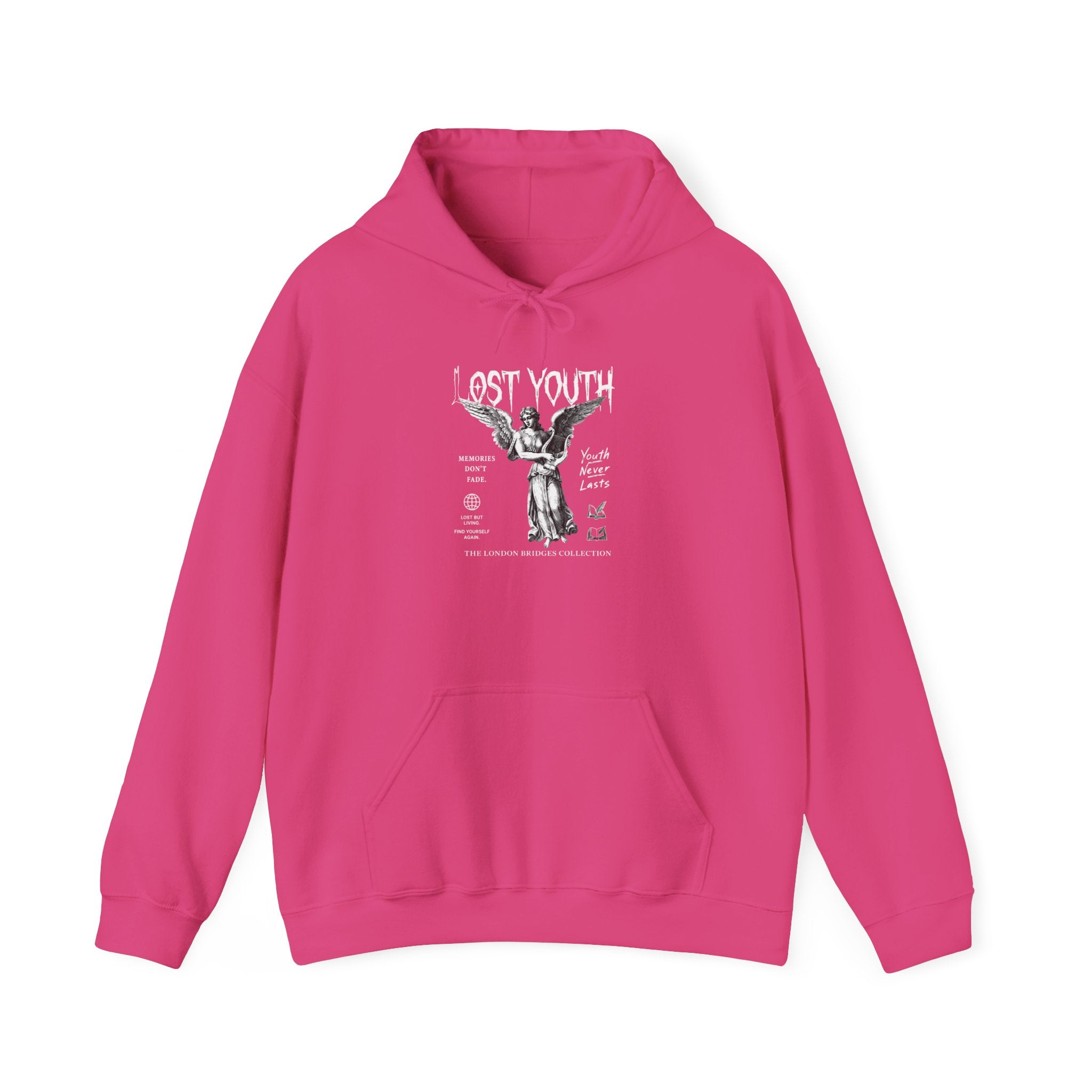 Lost Youth Graphic Hoodie — London Bridges Collection Vintage Art Streetwear