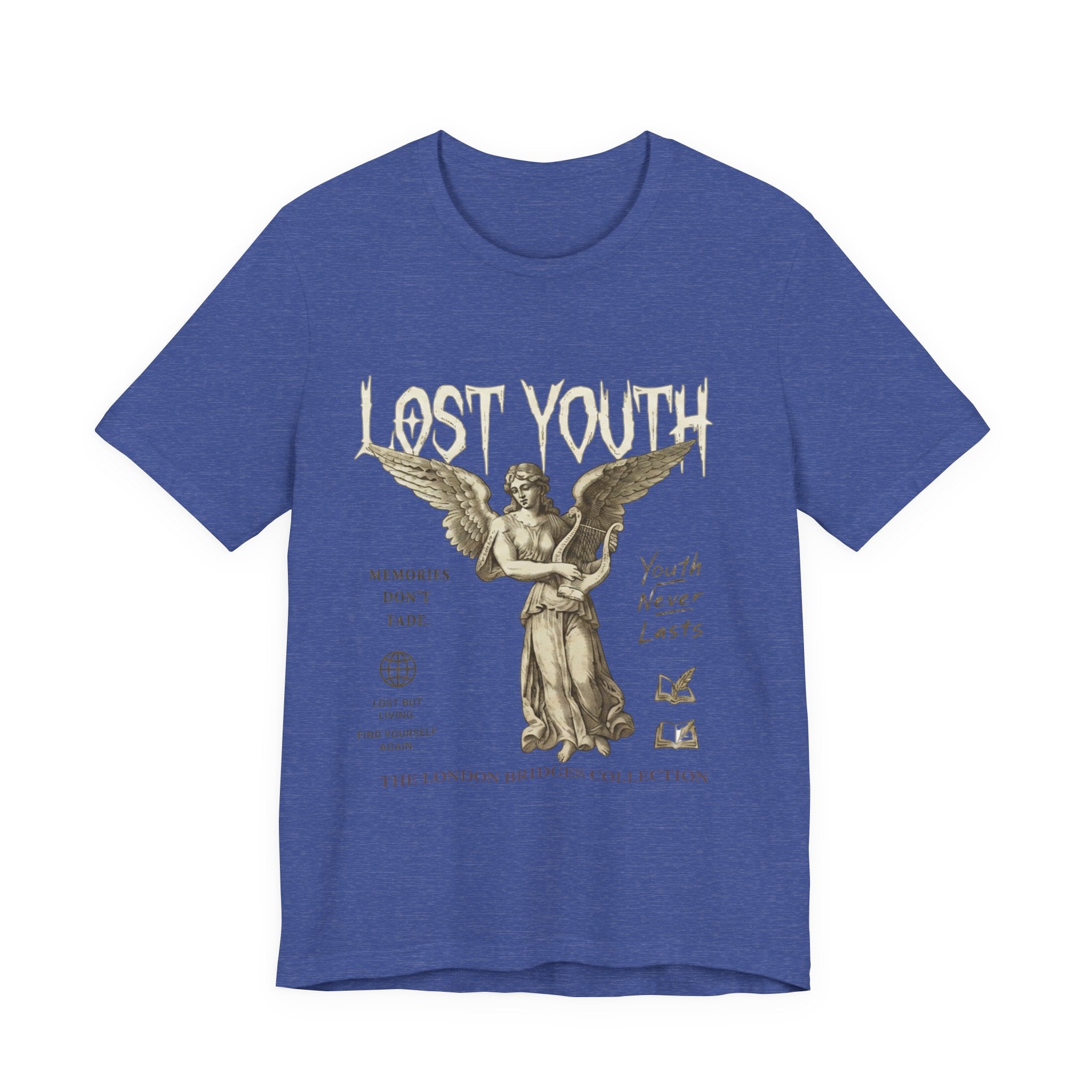 Lost Youth Angel Tee — Vintage Statue Graphic T-Shirt
