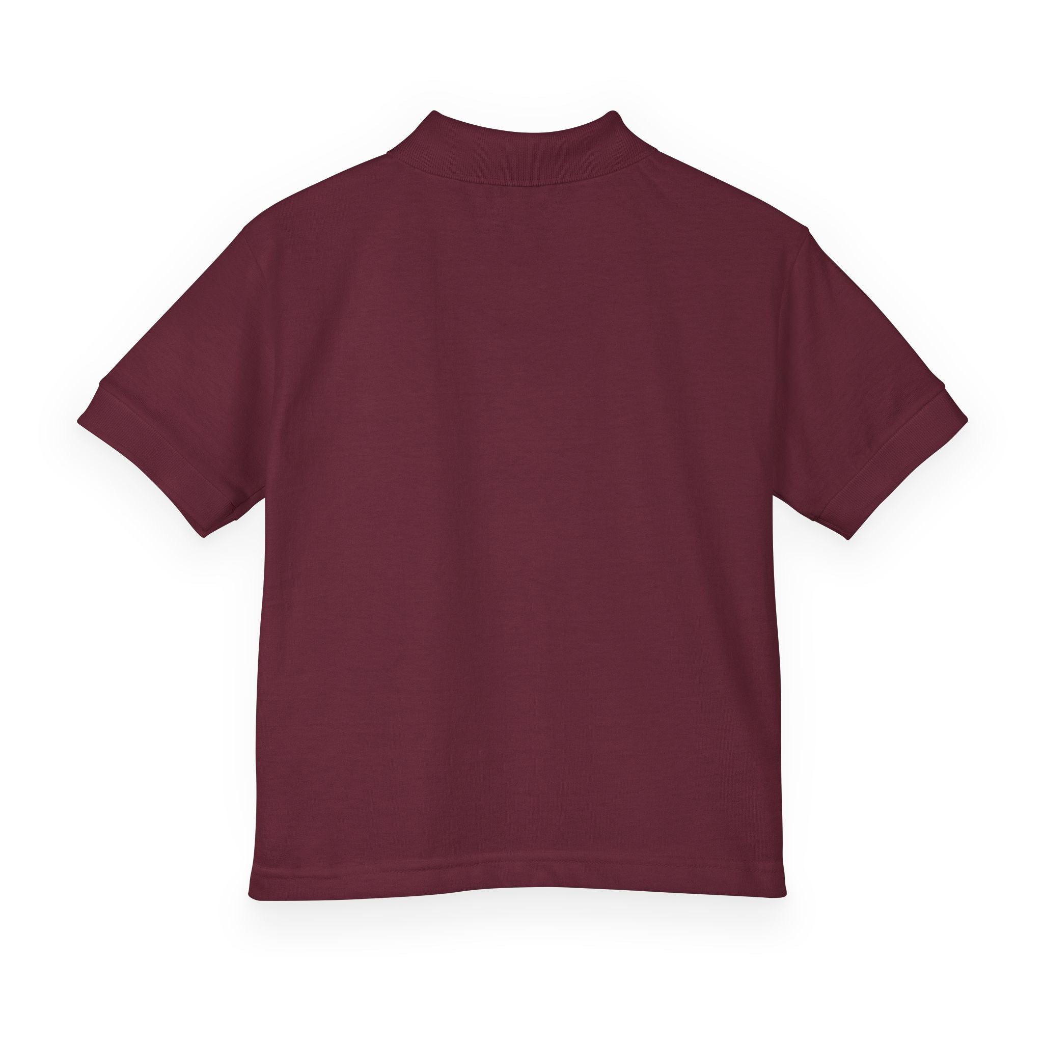 Youth LBC Gold Logo Polo Shirt  — DryBlend® Jersey School Uniform with Small Embroidered Logo
