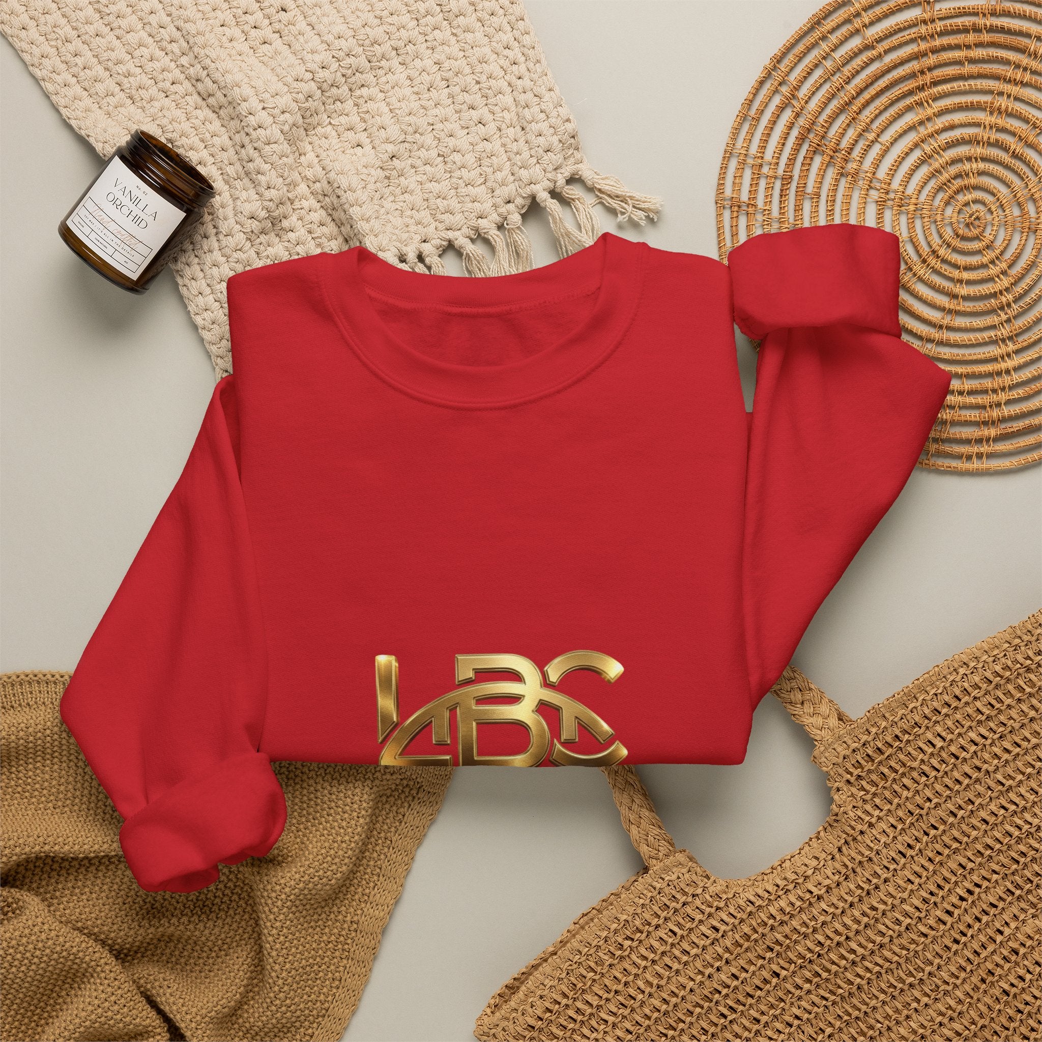 Long Beach LA Gold Logo Crewneck Sweatshirt