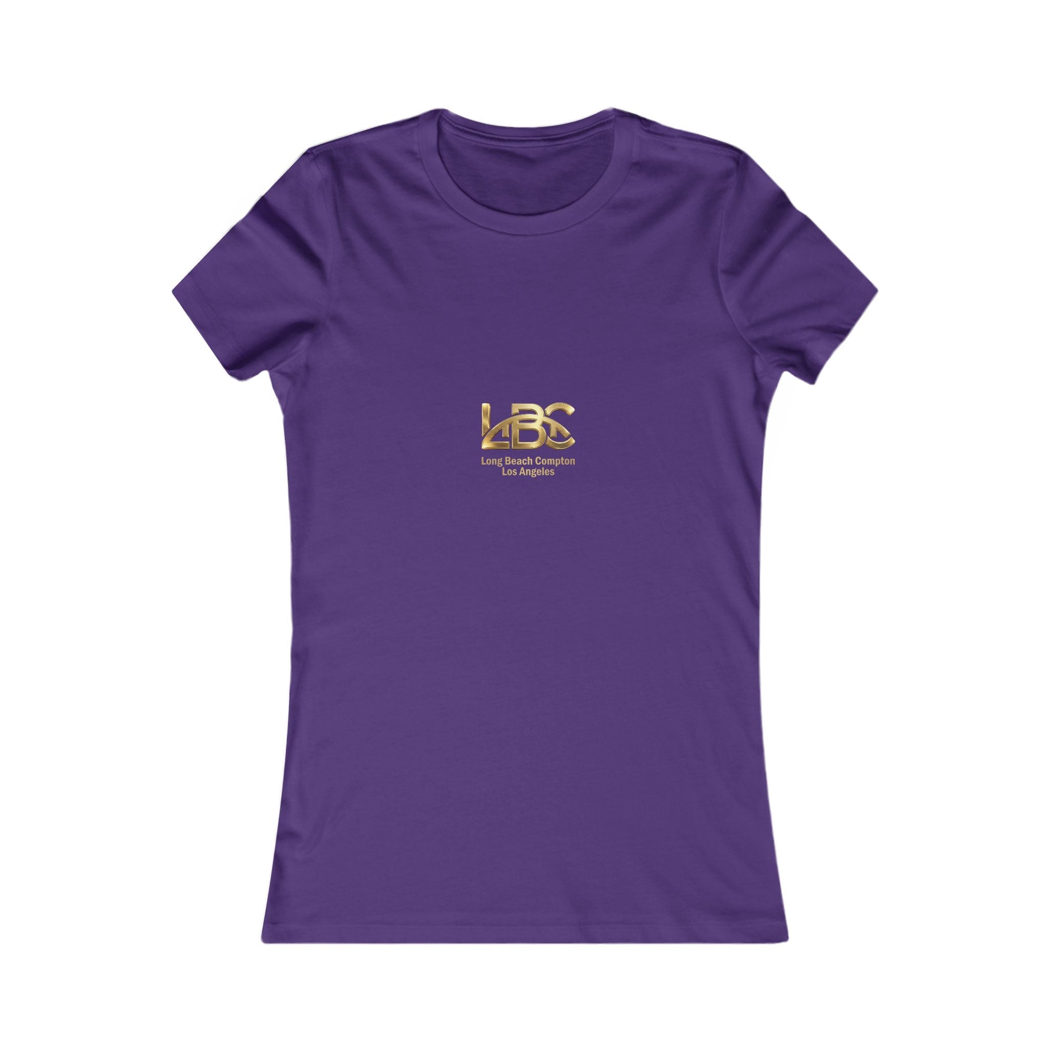 Women's Favorite Tee — Small Gold 'LBC' Gold Logo Chest T‑Shirt