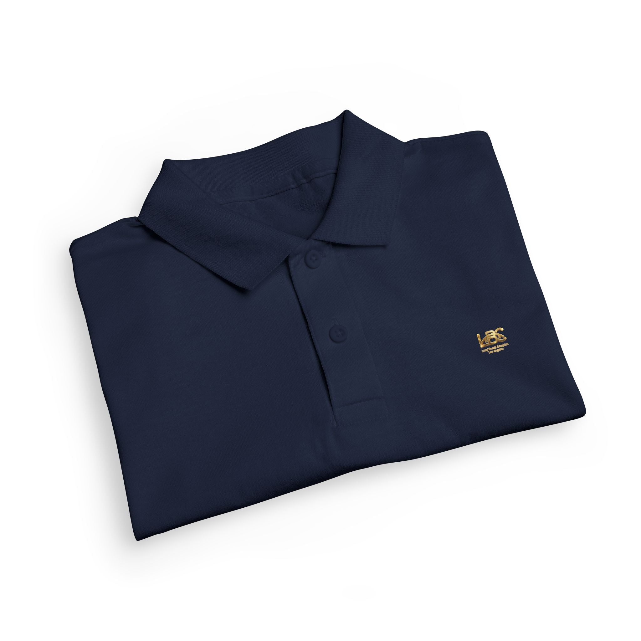 Youth LBC Gold Logo Polo Shirt  — DryBlend® Jersey School Uniform with Small Embroidered Logo