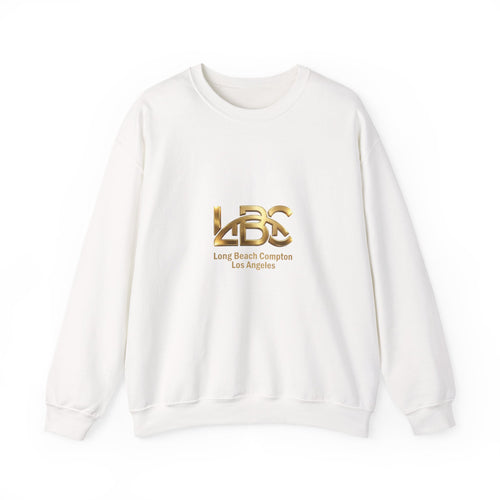 LBC Collection Long Beach Gold Logo Crewneck Sweatshirt — Men's Urban Streetwear