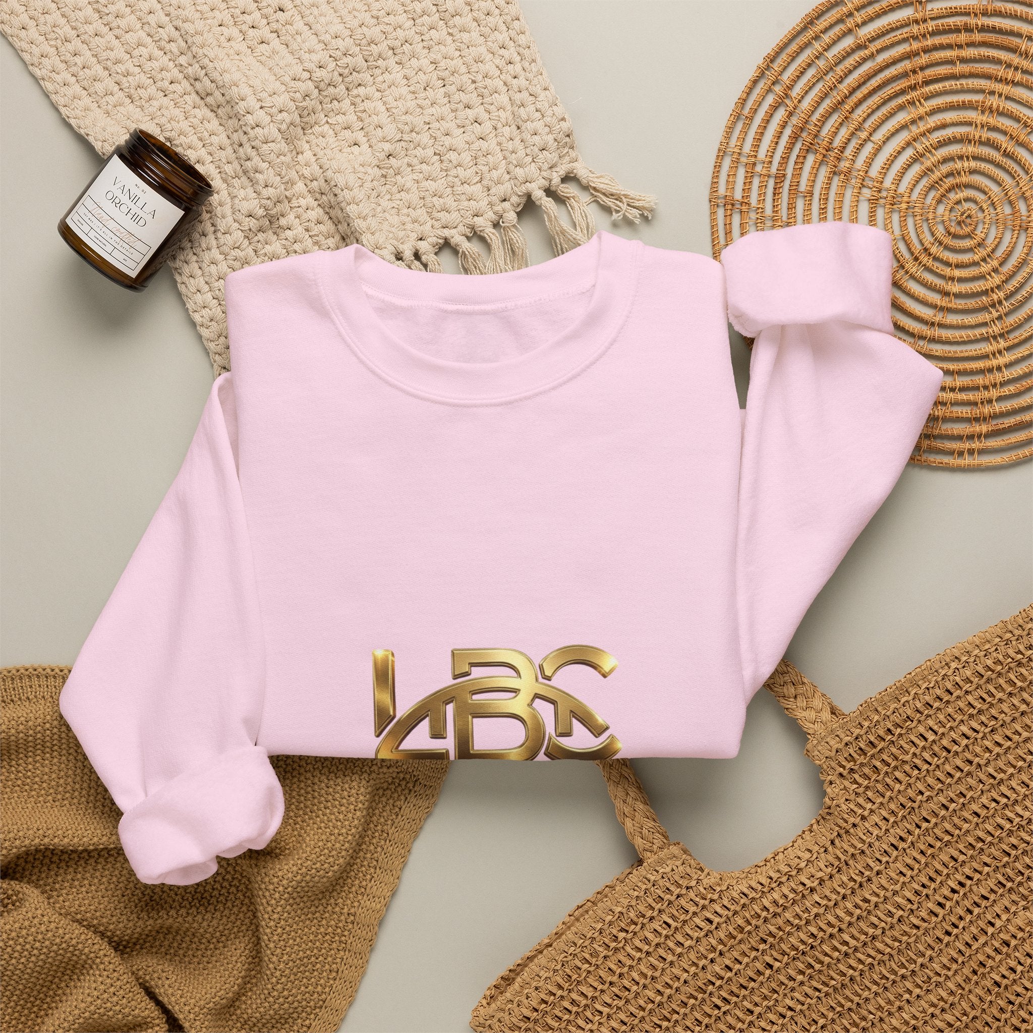 Long Beach LA Gold Logo Crewneck Sweatshirt