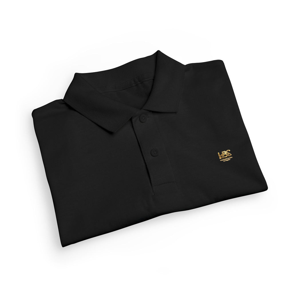Youth LBC Gold Logo Polo Shirt  — DryBlend® Jersey School Uniform with Small Embroidered Logo
