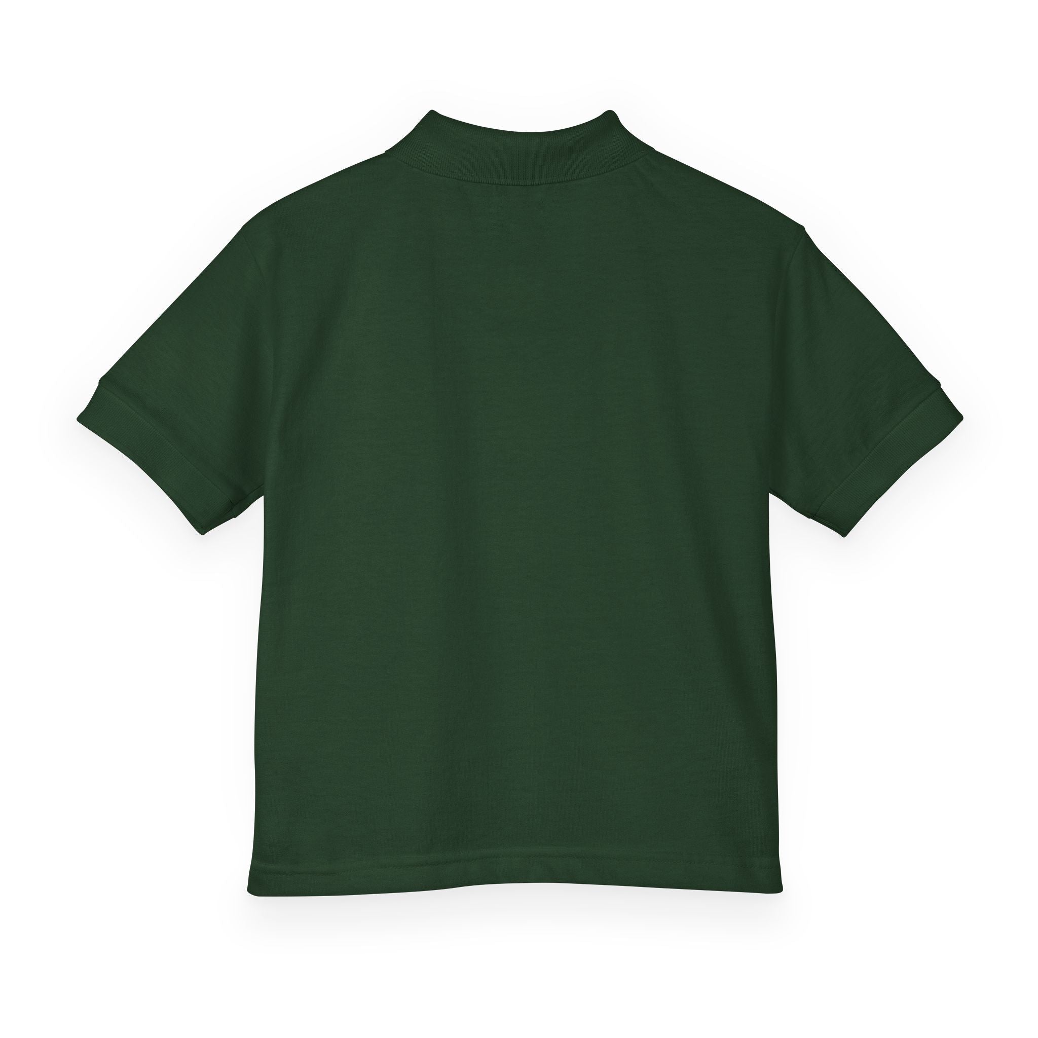 Youth LBC Gold Logo Polo Shirt  — DryBlend® Jersey School Uniform with Small Embroidered Logo