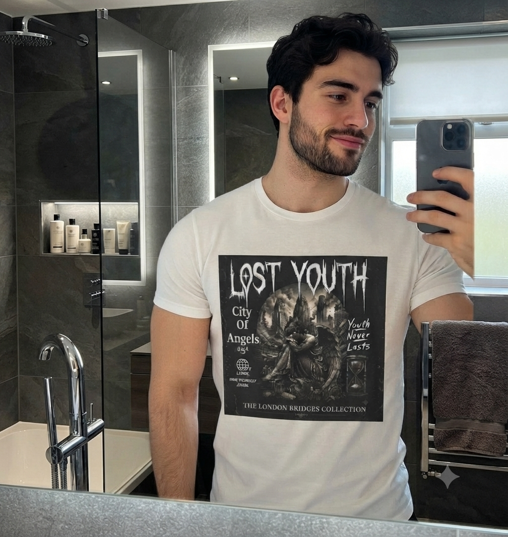 Lost Youth Graphic T-Shirt — City of Angels Vintage Band Tee