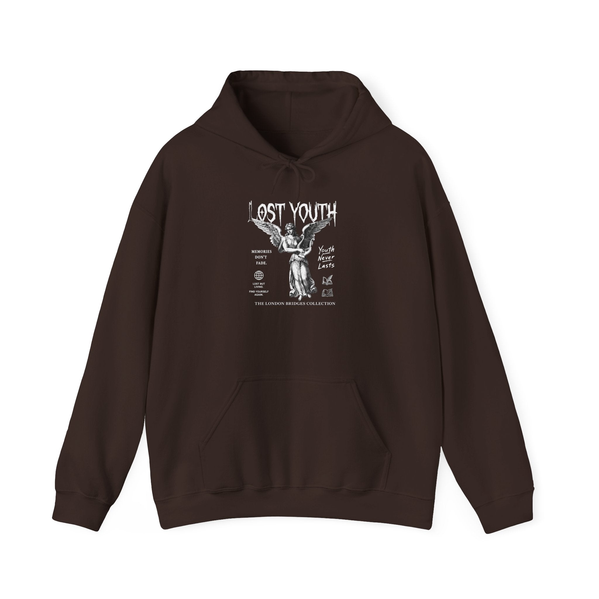Lost Youth Graphic Hoodie — London Bridges Collection Vintage Art Streetwear