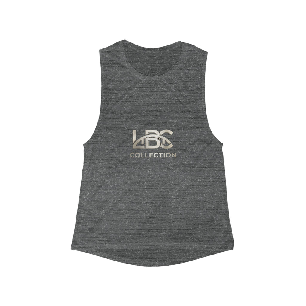 Women's Scoop Muscle Tank — LBC Collection Logo Tank Top