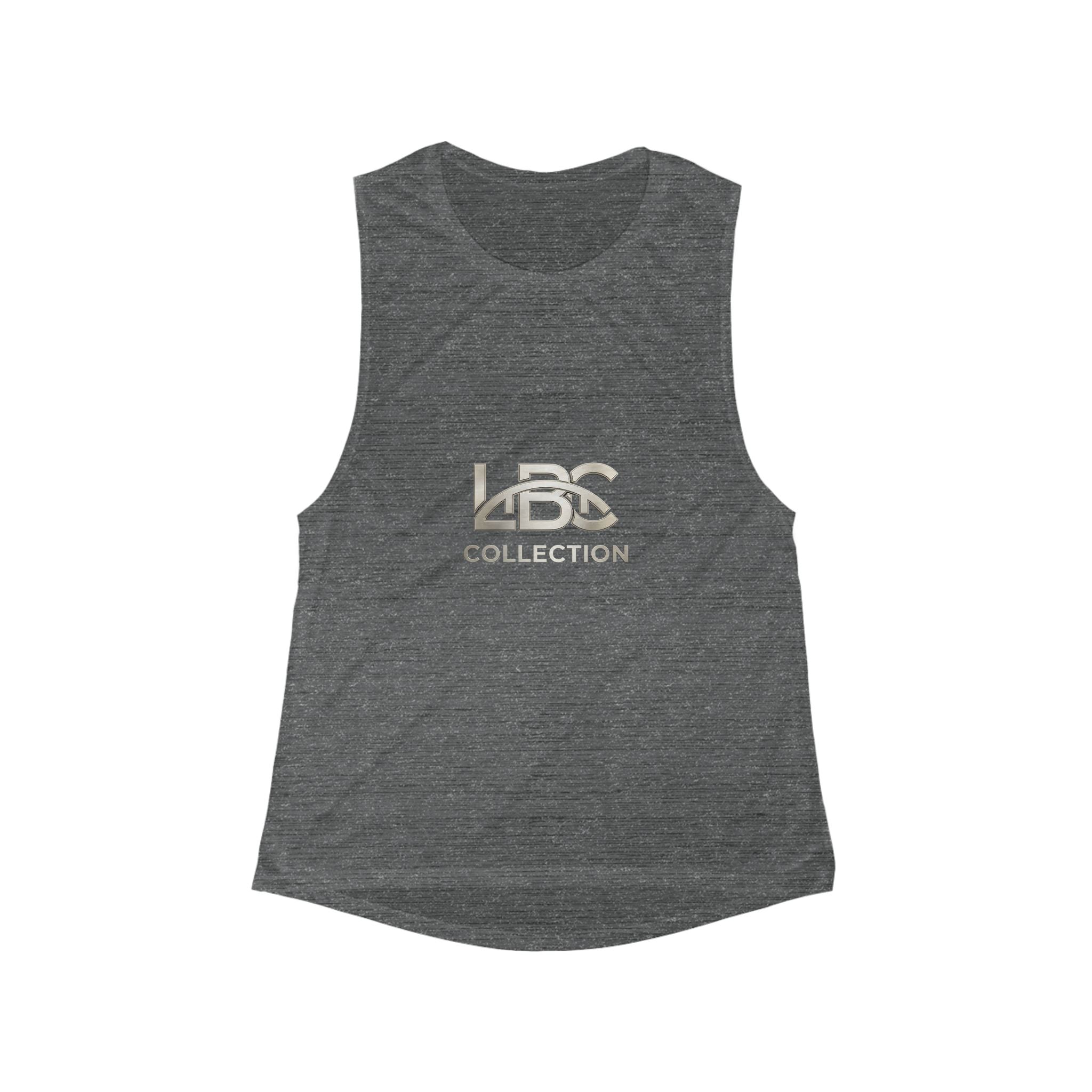 Women's Scoop Muscle Tank — LBC Collection Logo Tank Top