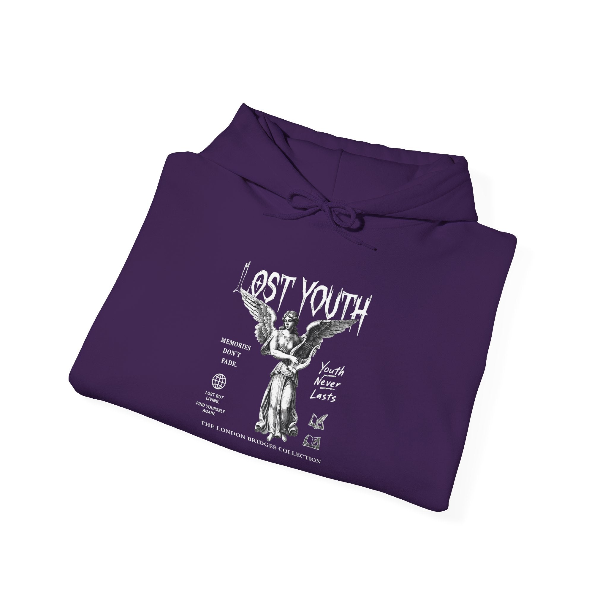 Lost Youth Graphic Hoodie — London Bridges Collection Vintage Art Streetwear