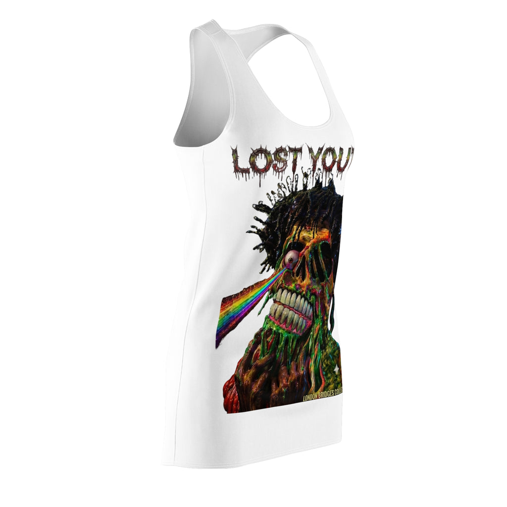 Lost Youth Skull Racerback Dress — Colorful Punk Graphic