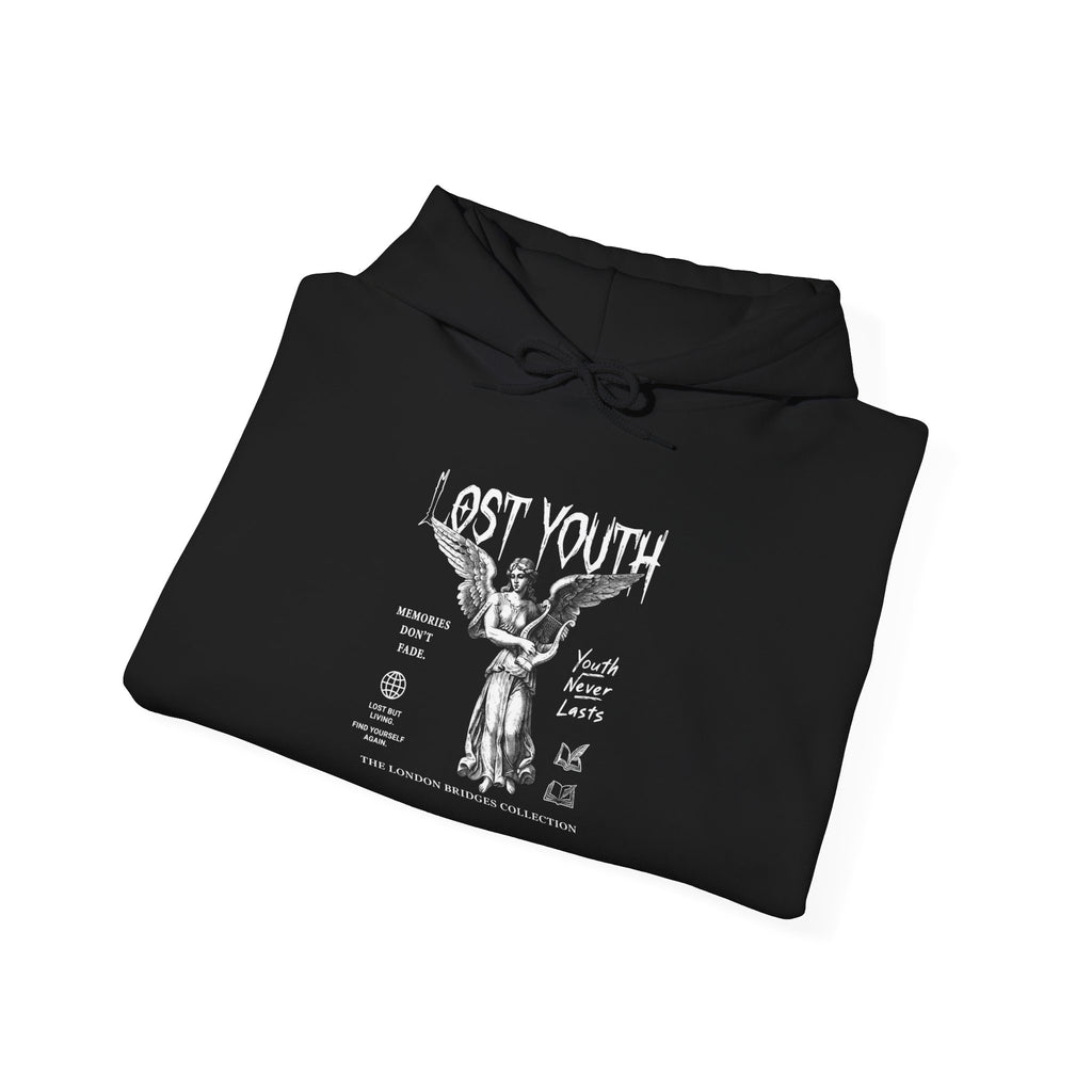 Lost Youth Graphic Hoodie — London Bridges Collection Vintage Art Streetwear