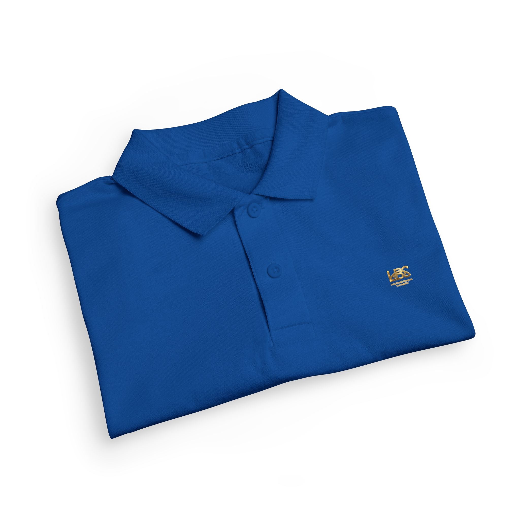 Youth LBC Gold Logo Polo Shirt  — DryBlend® Jersey School Uniform with Small Embroidered Logo