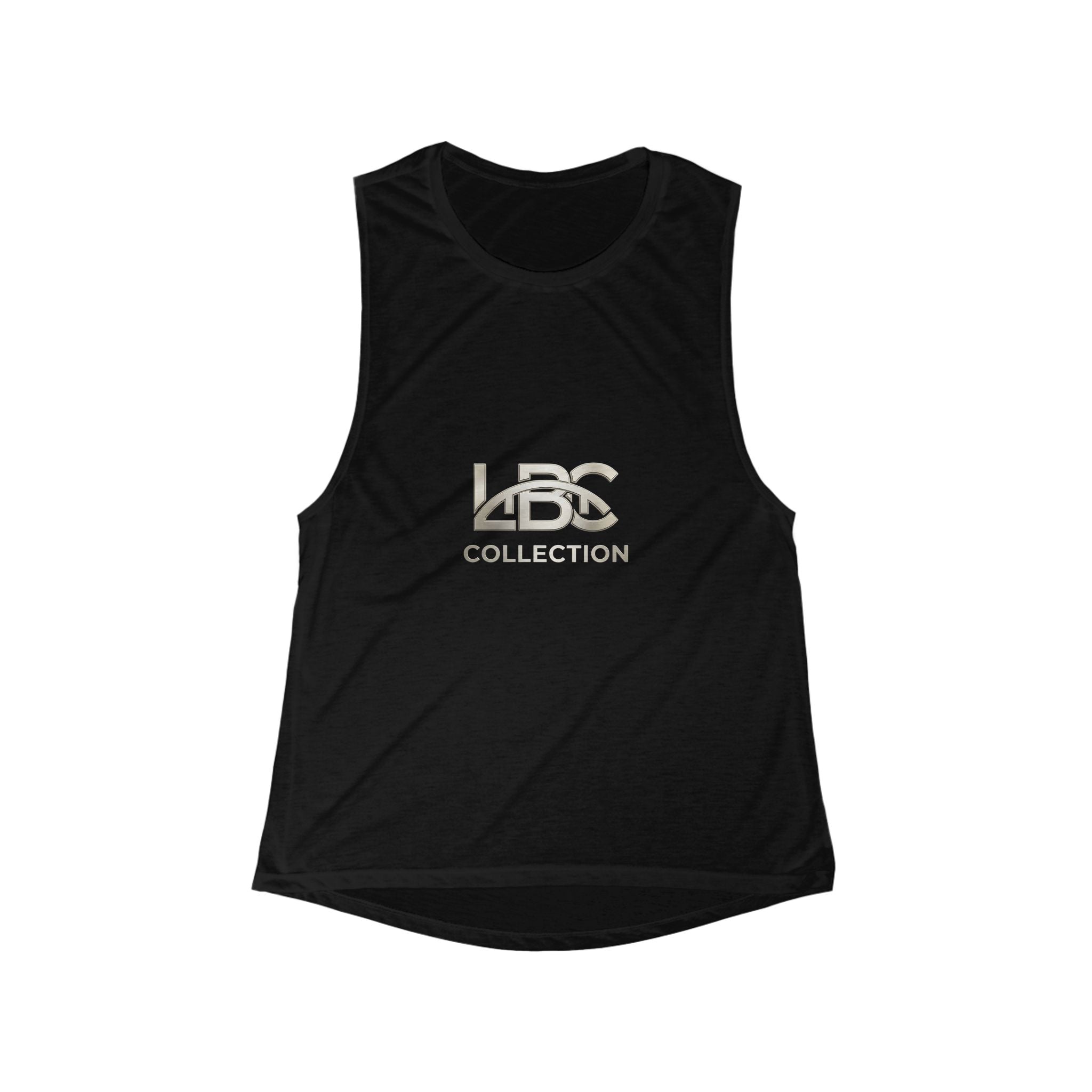 Women's Scoop Muscle Tank — LBC Collection Logo Tank Top