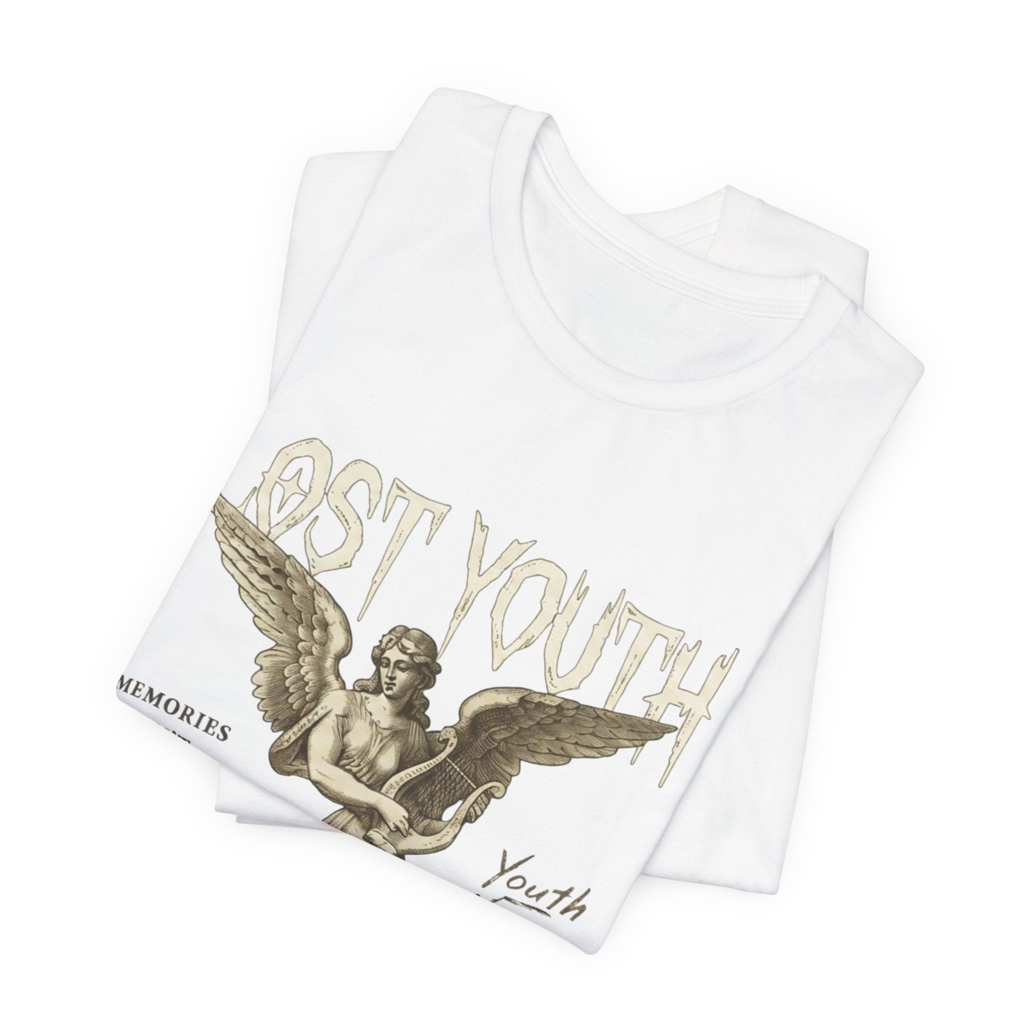 Lost Youth Angel Tee — Vintage Statue Graphic T-Shirt