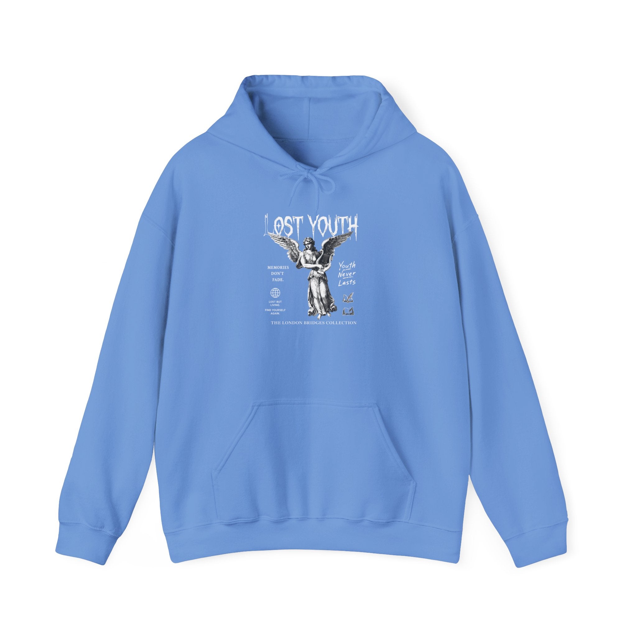Lost Youth Graphic Hoodie — London Bridges Collection Vintage Art Streetwear