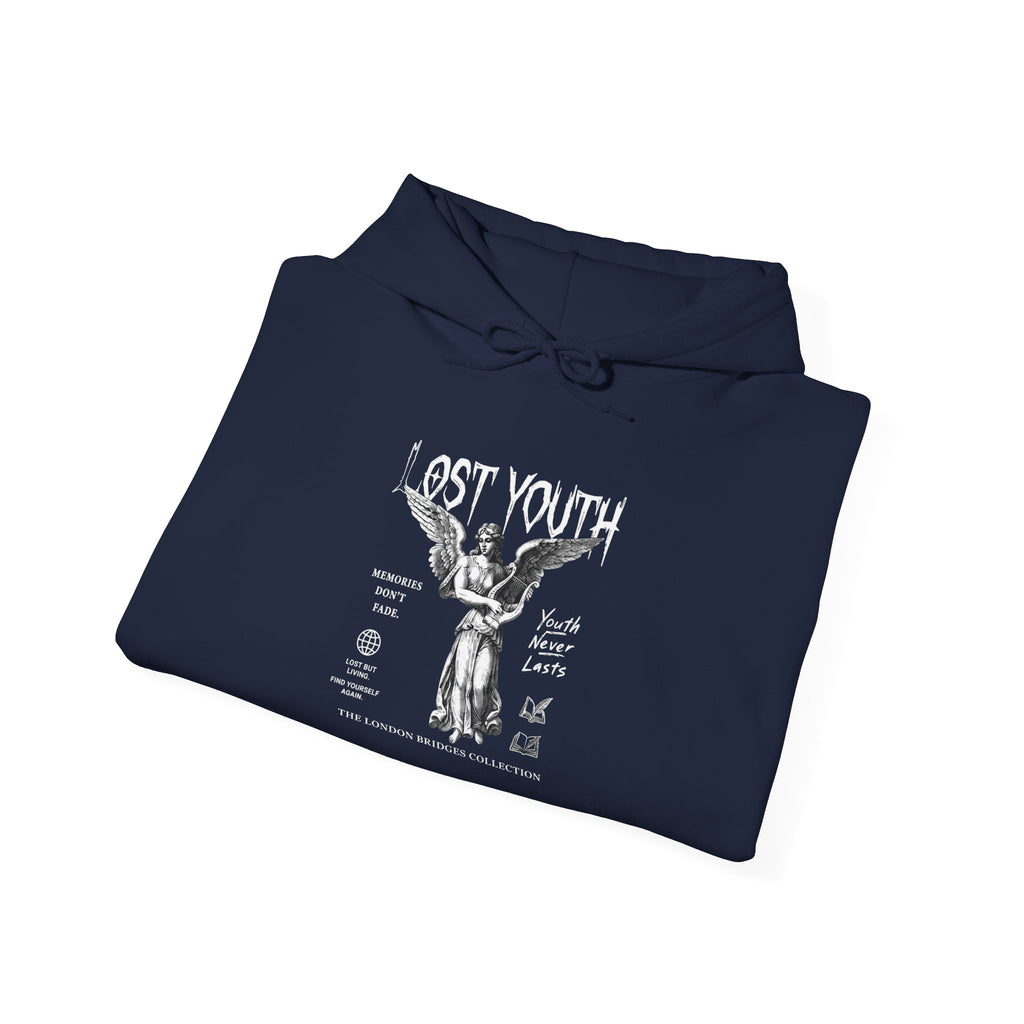 Lost Youth Graphic Hoodie — London Bridges Collection Vintage Art Streetwear