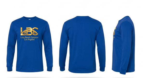 Long Sleeve T-Shirt  Gold Logo Streetwear | LBC Long Beach