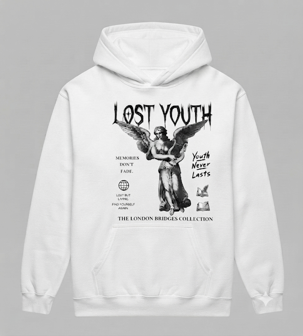 Lost Youth 'Memories Don't Fade" Graphic Hoodie (Large Face)