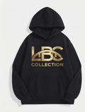 LBC Collection Premium Black Hoodie with Gold Logo