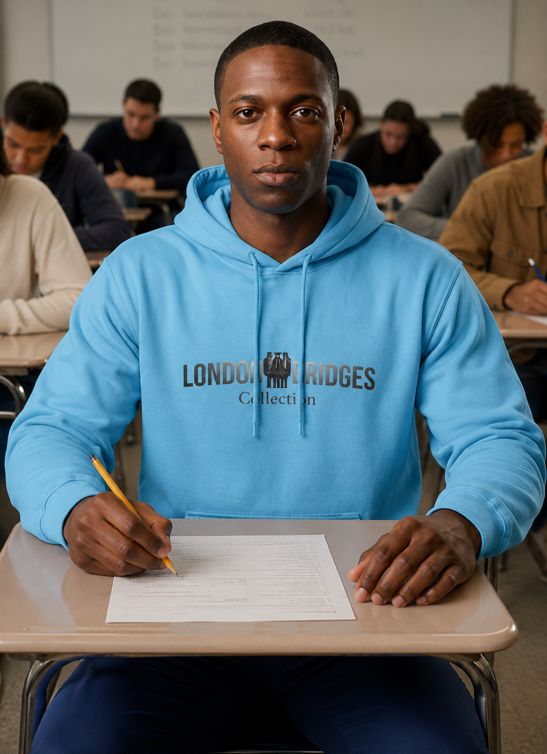 London Bridges Collection Premium Hoodie — Minimalist Travel Graphic Pullover